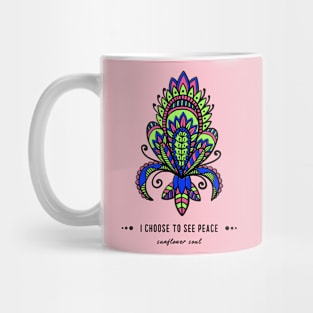 Mandala Choose Peace Mug